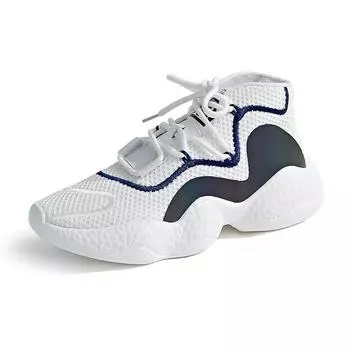 Кожаные белые туфли женские весенние модные кроссовки женские дышащие повседневные туфли на платформе кроссовки с мягкой подошвой 35