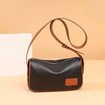 Leather Women S Bag First Layer Cowhide Saddle Trendy Fashion Simple Shoulder Messenger Bag хаки