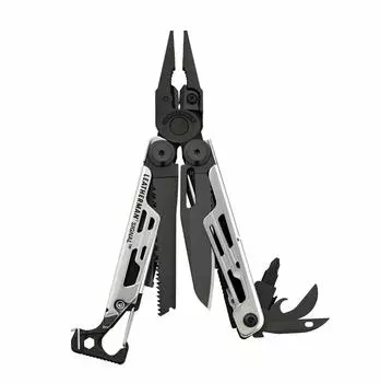LEATHERMAN Multi Tool SIGNAL with Nylon Case Japanese 25 Year Warranty [Genuine Product] [Black & Silver]