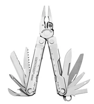 LEATHERMAN REBAR Японский многофункциональный инструмент с 25-летней гарантией [Оригинальный продукт] серебряный