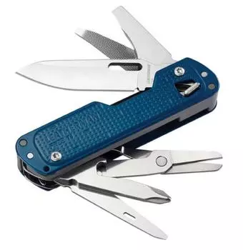 Leatherman YL832879 БЕСПЛАТНЫЙ T4 Мультитул 12 функций Темно-синий (9266)