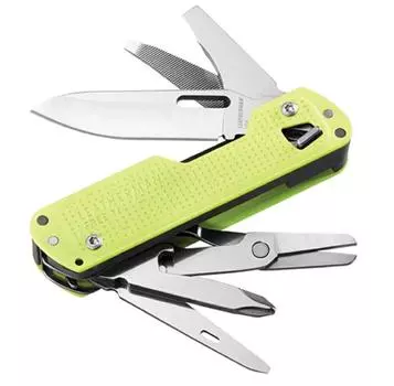 Leatherman YL832883 БЕСПЛАТНЫЙ T4 Мультитул 12 функций Лунный (9310)