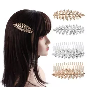 Leaves shape Hair Comb Hair Comb Disk Hair Wedding tiara Leaf Tiara Leaves Crown Bride Crown A