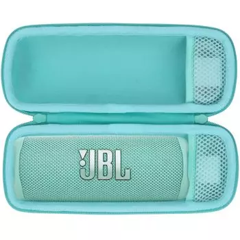 Lebakort Водонепроницаемая Портативная Беспроводная Bluetooth-колонка, Совместимая с Flip Flip Flip Flip 4 и Чехлом для хранения 7, 6, 5, (Бирюзовый чехол)