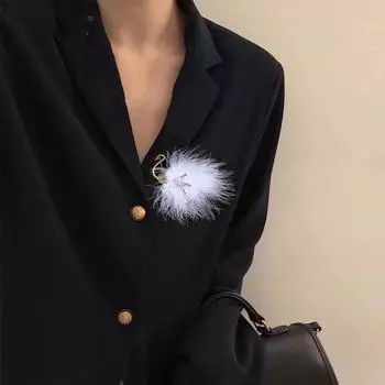 Лебедь Для женщин банкетный жемчуг бусины птица перо брошь булавка для шарфа зажим модные украшения платье аксессуары белый