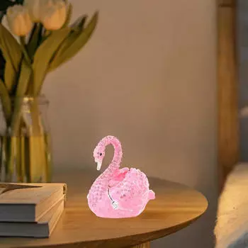 Лебедь Шкатулка для безделушек на петлях Драгоценности для браслета розовый