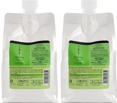 Lebel iau Lycomint Очищающий ледяной 1000 мл x 2 шт. набор Сменный блок Коммерческое использование Шампунь Ледяной старение Lebel iau Lycomint Без силикона