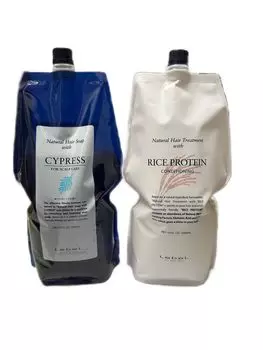 Lebel Натуральное мыло для волос Кипарис 1600 мл Treat Rice Protein 1600 мл Набор и