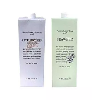 LebeL Натуральное мыло для волос с натуральным средством для лечения волос SW с протеином RP [Стандартный набор] (Водоросли 1600мл) & (Рис 1600г) зелёный