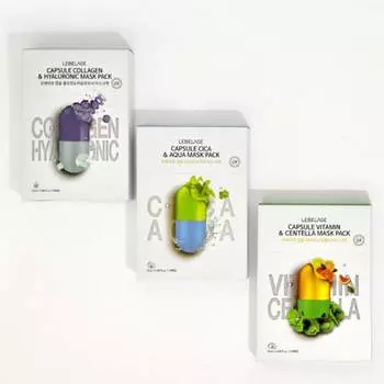 Lebelage Capsule 2X Маска Упаковка 25 мл (10 вариантов) COLLAGEN&HYALURONIC10PCS