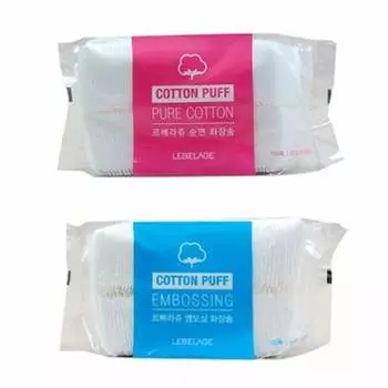 Lebelage Cotton Puff Тиснение Хлопок 100 ШТ (3 варианта) SET