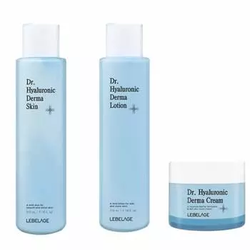 Доктор Лебелаж. Гиалуроновый дерма-тонер, лосьон, крем НАБОР 1SET