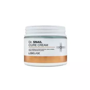 LEBELAGE Dr. Snail Cure Cream 70ml - Крем для лечения улиток.