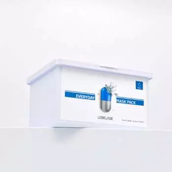 Lebelage Ежедневная аква-маска, упаковка 30 листов (3 варианта) 1PCS