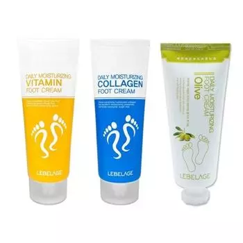 Lebelage Ежедневный увлажняющий крем для ног Олива/Витамин/Коллаген 100 мл (12 вариантов) Olive x 1PCS