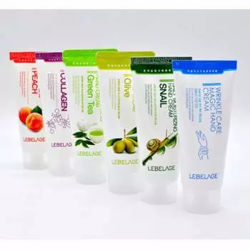 Lebelage Ежедневный увлажняющий крем для рук Олива/Зеленый чай/Персик/Коллаген/Улитка/Против морщин 100 мл (18 вариантов) Olive x 1PCS