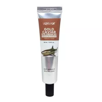 LEBELAGE Gold Caviar Eye Cream EX – крем для кожи вокруг глаз против морщин, осветляющий и увлажняющий с экстрактом икры