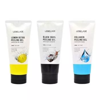 Lebelage Peeling Gel Lemon Detox/Черная улитка/Коллаген 180 мл (12 вариантов) Lemon x 1PCS
