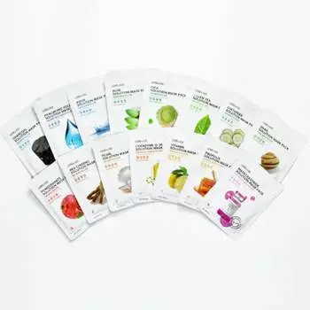 Маска для лица Lebelage Solution 15 видов 25 г (50 вариантов) Green tea 10PCS