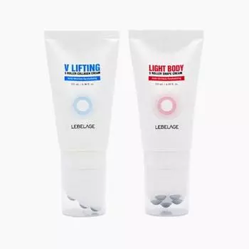 Lebelage V Lifting Collagen, легкий крем для тела с 5 роликами 120 мл (7 вариантов) Shapex1PCS