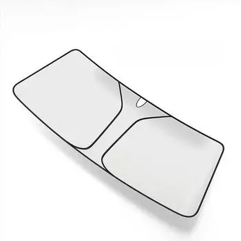 Leben Car Sunshade - Теплоизоляционный солнцезащитный козырек для лобового стекла и окон Single-sided silver sun visor