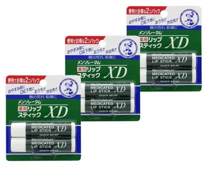 Лечебная губная помада Mentholatum XD 2 шт. 3 набора