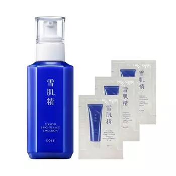 Лечебная осветляющая эмульсия Sekkisei Набор лимитированной серии с бонусом [Квазилекарственное средство] (140мл) белый