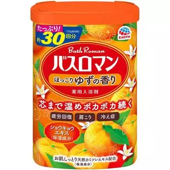 Лечебная соль для ванн Earth Bath Roman, порошок 600 г (Квази-лекарство) Общие лекарственные (теплая ванна) Романтика в ванной Горячая ванна Раствориться в воде ванны (200 л) в