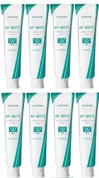 Лечебная зубная паста AP White с цветочным ароматом и мятой, от кариеса, неприятного запаха изо рта, профилактики заболеваний пародонта x 8 шт. [Оптовая закупка] Квази-лекарство