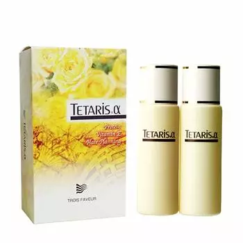 Лечебное средство для роста волос на голове Тетарис 200 мл x 2 30-дневный запас (Бутылки 100 мл)