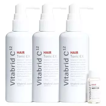 Лечебное средство для роста волос Vitabrid C Hair Tonic Set EX 330 мл для роста волос карточка продукта / 4,5 г (Набор 3) [Квазинаркотический тоник для волос] [Подлинный