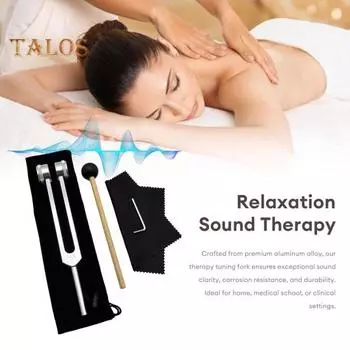 Лечебные камертоны C 128/C 256 Инструменты для музыкальной терапии Камертон из алюминиевого сплава с молоточком для медитации, исцеления чакр и йоги B