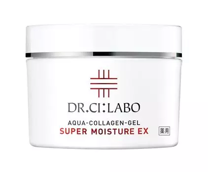 Лечебный аква-коллагеновый гель Super Moisture EX R 200 г, набор витаминов для кожи с высокими порами [лосьон, эссенция, эмульсия, крем, гель «все в одном»] белый