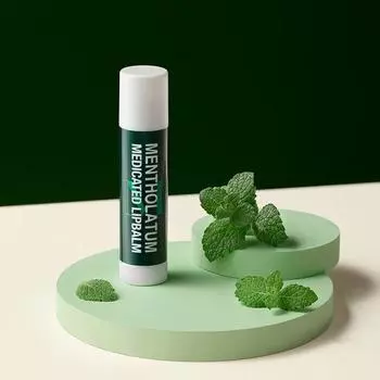 Лечебный бальзам для губ с ментолатумом