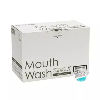 Лечебный ополаскиватель для полости рта Okina Long Spin Style Упаковка 1 коробка Сделано в Японии Индивидуальная упаковка Портативный 100 штук [Квази-лекарство] (X (чем) 12 мл) белый