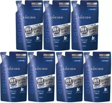 Лечебный шампунь для кожи головы Deo, сменная упаковка 380 мл x 7 шт. [Оптовая закупка] Lcido (Квази-лекарство)