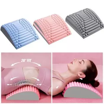 Лечение боли в нижней части спины, носилки, подушка для поясничной поддержки, носилки для спины, хроническая поясничная поддержка, подушка для коррекции осанки при грыже межпозвоночного диска розовый