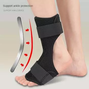 Лечить боль в пятке Drop Foot Orthotic Adjuster Инструменты для ухода за ногами Drop Foot Orthotic Brace Outdoor чёрный