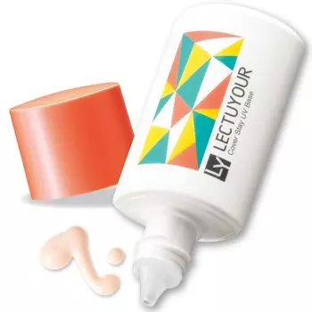 Lecture Coverstay UV Base Pink Beige в 30 мл Жидкая основа под макияж Kaori Nagai SPF50 UV Makeup Base Tone Up Водостойкая Устойчивая к поту Основа под макияж с кожным салом