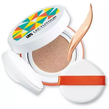 Lecture Pat Stay Cushion Foundation с Puff-тональной основой Kaori Nagai High Coverage Fall Light Coverage Устойчивая к воздействию воды и SPF34 74481