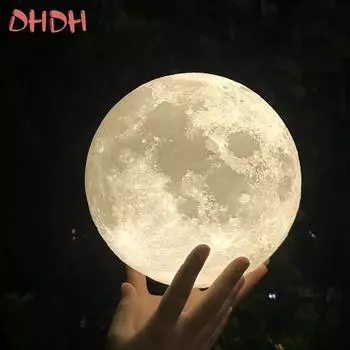 LED 16 Colors Rechargeable Touch Night Light Creative Touch Remote Control Switch Moon Lamp Children s Night Light Birthday Gift