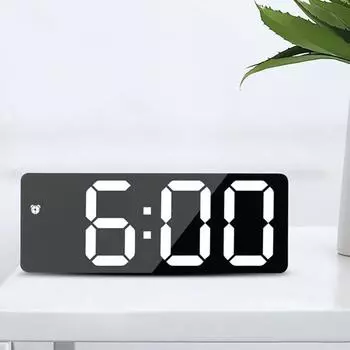 Led, Alarm, Clock, Digital, Children s, Electronic, Curved, Screen, Mirror, Temperature, Clock, Bedroom, Decoration, Electronics