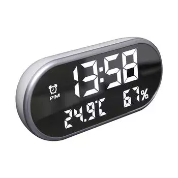 LED Alarm Clock Digital Clocks Electronic Table Clock Bedside With Temperature Humidity USB Charge Desk Clocks Home Decor Gifts