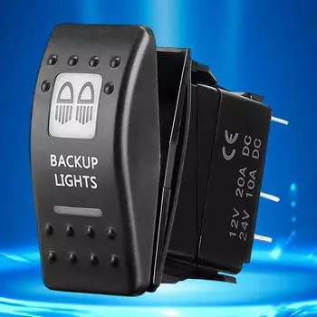 LED Backlight Bar Button Waterproof LED Light Bar Rocker Switch 12V 24V Car Dual Switches LED Light Bar for ATV UTV Car Truck RV