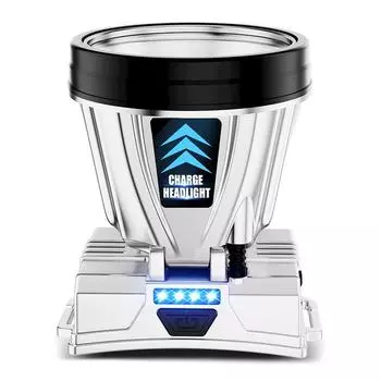 Светодиодный кемпинговый налобный фонарь с дисплеем уровня заряда батареи IPX4 водонепроницаемый налобный фонарь