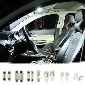 LED Car Interior Lights Interior Lights Bulbs Combination Set 14pcs Reusable LED Dome Light LED Car Bulb Kit Set For License United States