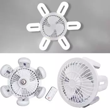 Светодиодный потолочный вентилятор с подсветкой, 3 скорости, регулируемая люстра с цоколем E27, 60 Вт, потолочный вентилятор, внутреннее освещение для спальни, гостиной, гаража