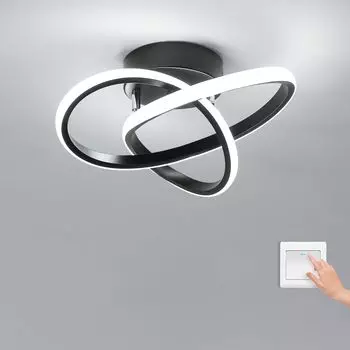 LED Ceiling Light, 30W LED Modern Clover Ceiling Light, 3 Colour Temperatures Aluminium Escape Room Ceiling Light 3000-6500K