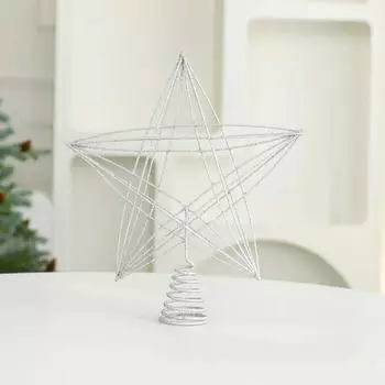 LED Christmas Tree Toppers Lights Glitter Christmas Tree Decoration Shopping Mall Style D