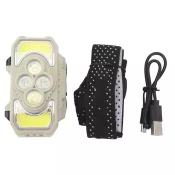 Светодиодный COB-фонарик налобный супер яркий USB аккумуляторный легкий фонарь с датчиком движения f